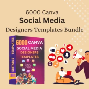 6000 Canva Social Media Designers Templates Bundle